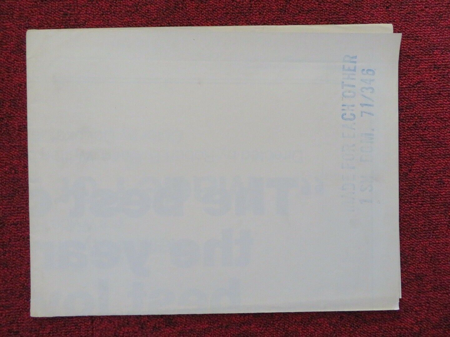 MADE FOR EACH OTHER FOLDED US ONE SHEET POSTER RENEE TAYLOR JOSEPH BOLOGNA 1971 Movie posters