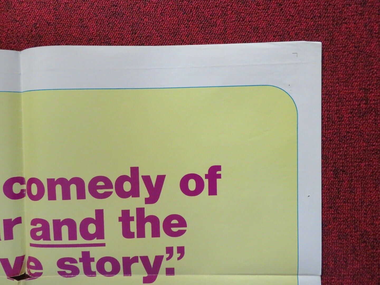 MADE FOR EACH OTHER FOLDED US ONE SHEET POSTER RENEE TAYLOR JOSEPH BOLOGNA 1971 Movie posters