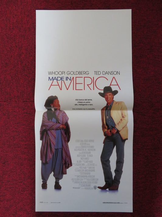 MADE IN AMERICA ITALIAN LOCANDINA POSTER WHOOPI GOLDBERG TED DANSON 1993 Rendezvous Cinema Movie posters