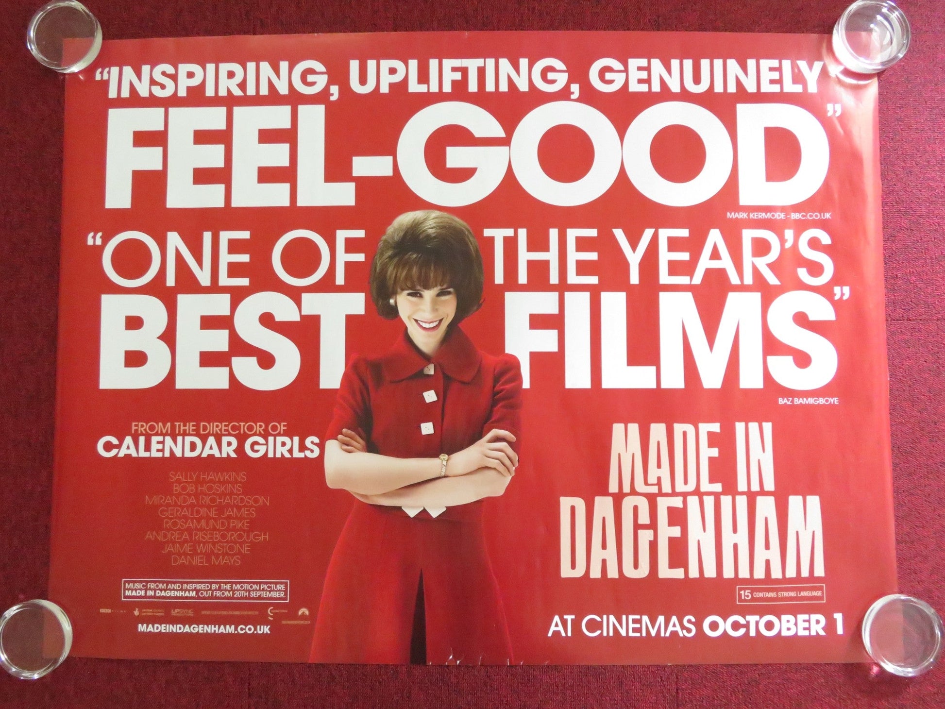 MADE IN DAGENHAM UK QUAD (30"x 40") ROLLED POSTER SALLY HAWKINS J. WINSTONE 2010 Rendezvous Cinema Movie posters