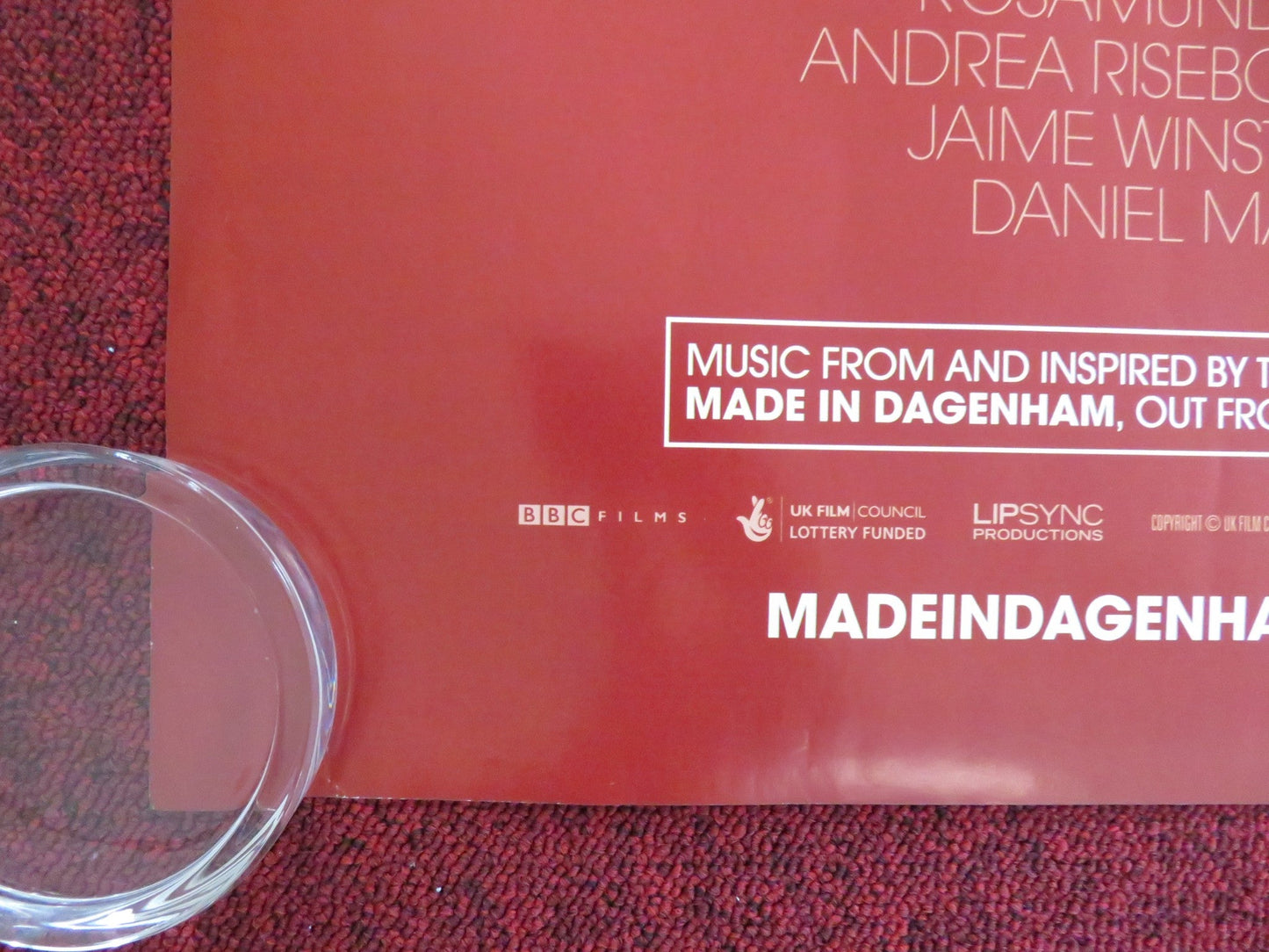 MADE IN DAGENHAM UK QUAD (30"x 40") ROLLED POSTER SALLY HAWKINS J. WINSTONE 2010 Rendezvous Cinema Movie posters