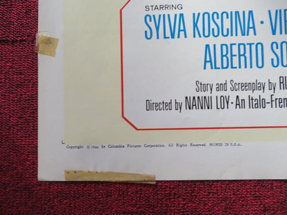 MADE IN ITALY FOLDED US ONE SHEET POSTER SYLVA KOSCINA VIRNA LISI 1965 Movie posters