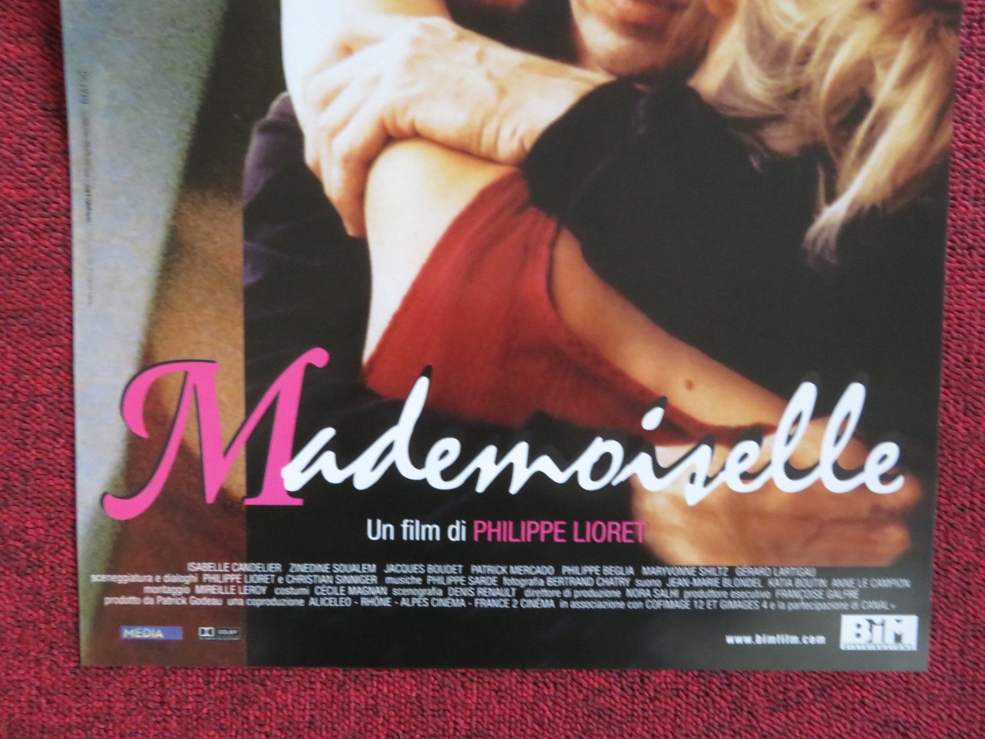 MADEMOISELLE ITALIAN LOCANDINA POSTER SANDRINE BONNAIRE JACQUES GAMBLIN 2001 Rendezvous Cinema Movie posters