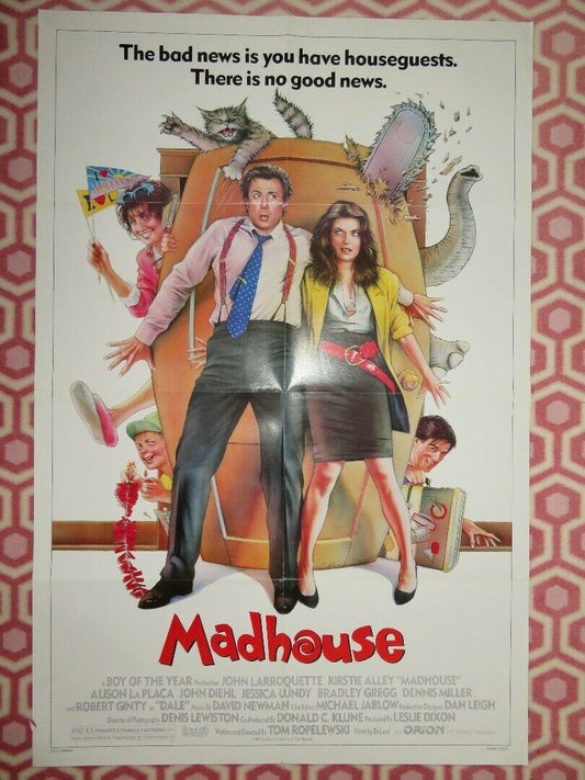 MADHOUSE US ONE SHEET POSTER JOHN LARROQUETTE 1990 Movie posters