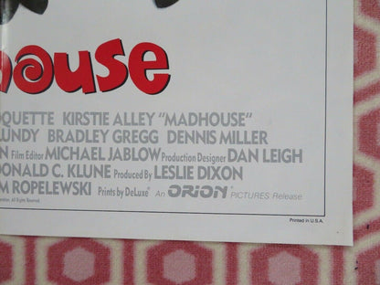 MADHOUSE US ONE SHEET POSTER JOHN LARROQUETTE 1990 Movie posters