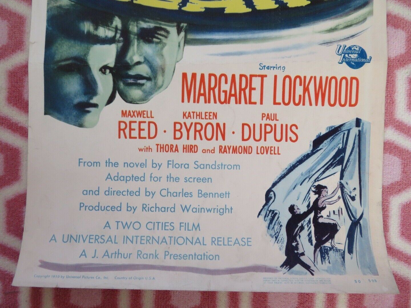 MADNESS OF THE HEART US INSERT (14"x 36") POSTER MARGARET LOCKWOOD M REED 1950 Movie posters