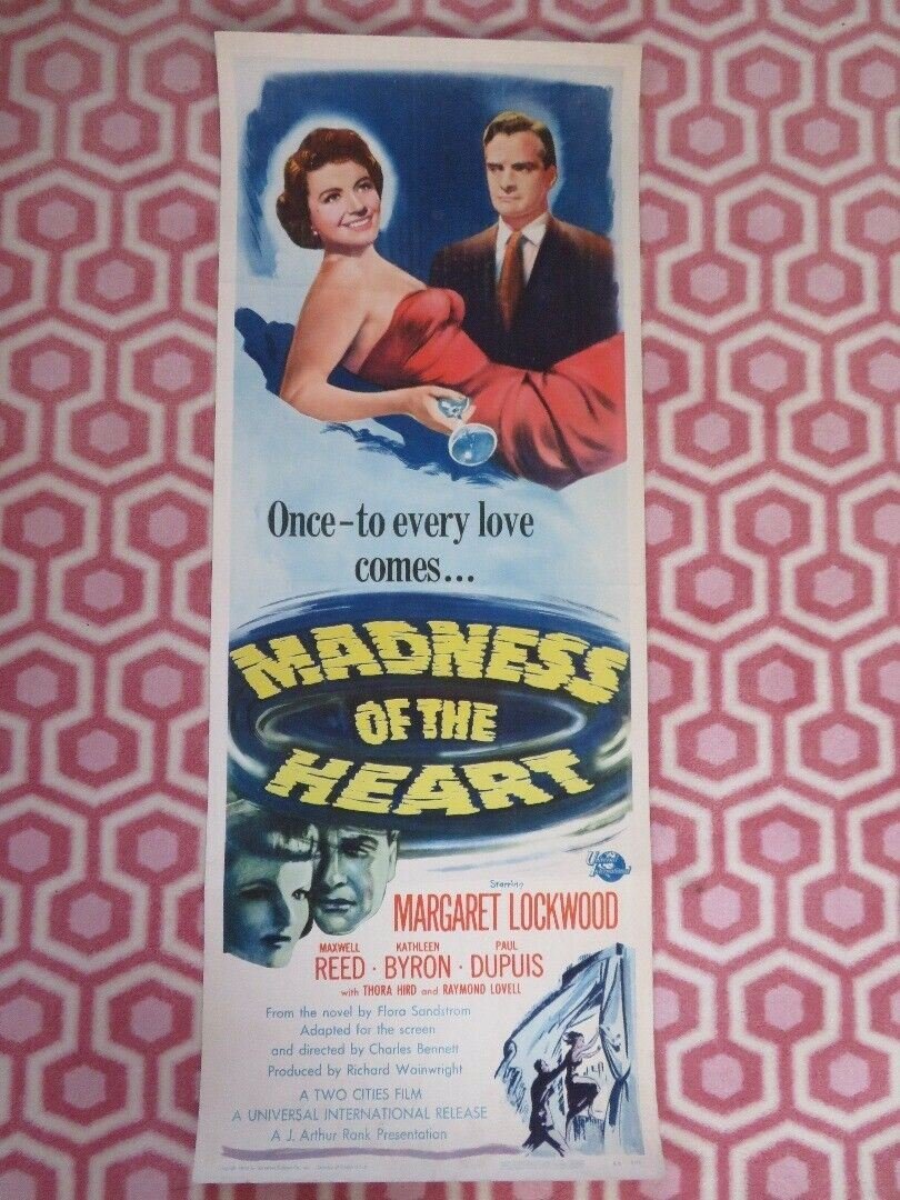 MADNESS OF THE HEART US INSERT (14"x 36") POSTER MARGARET LOCKWOOD M REED 1950 Movie posters