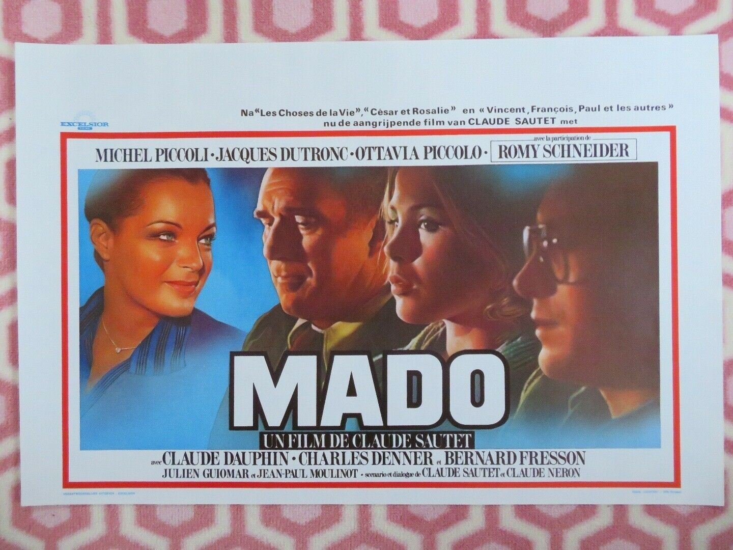 MADO BELGIUM (14.5"x 21.5") POSTER MICHEL PICCOLI 1976 Movie posters