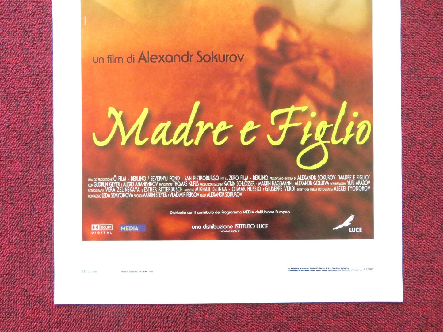 MADRE E FIGLIO ITALIAN LOCANDINA POSTER ALEXEI ANANISHNOV GUDRUN GEYER 1979 Rendezvous Cinema Movie posters