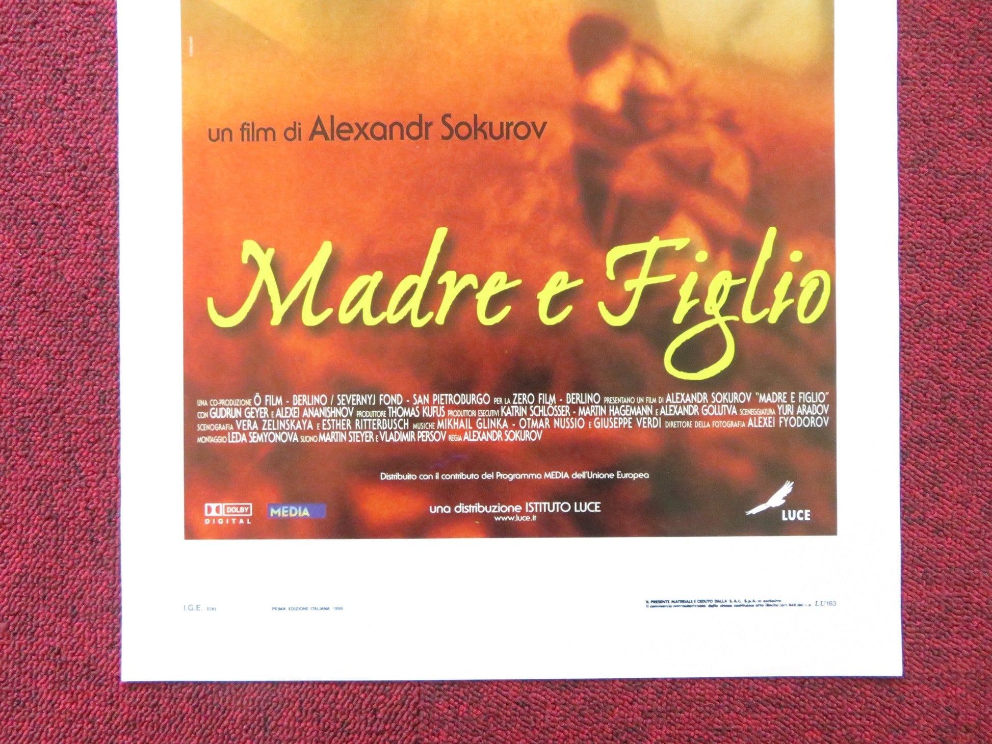 MADRE E FIGLIO ITALIAN LOCANDINA POSTER ALEXEI ANANISHNOV GUDRUN GEYER 1979 Rendezvous Cinema Movie posters
