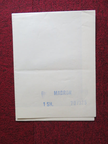 MADRON FOLDED US ONE SHEET POSTER RICHARD BOONE LESLIE CARON 1970 Rendezvous Cinema Movie posters