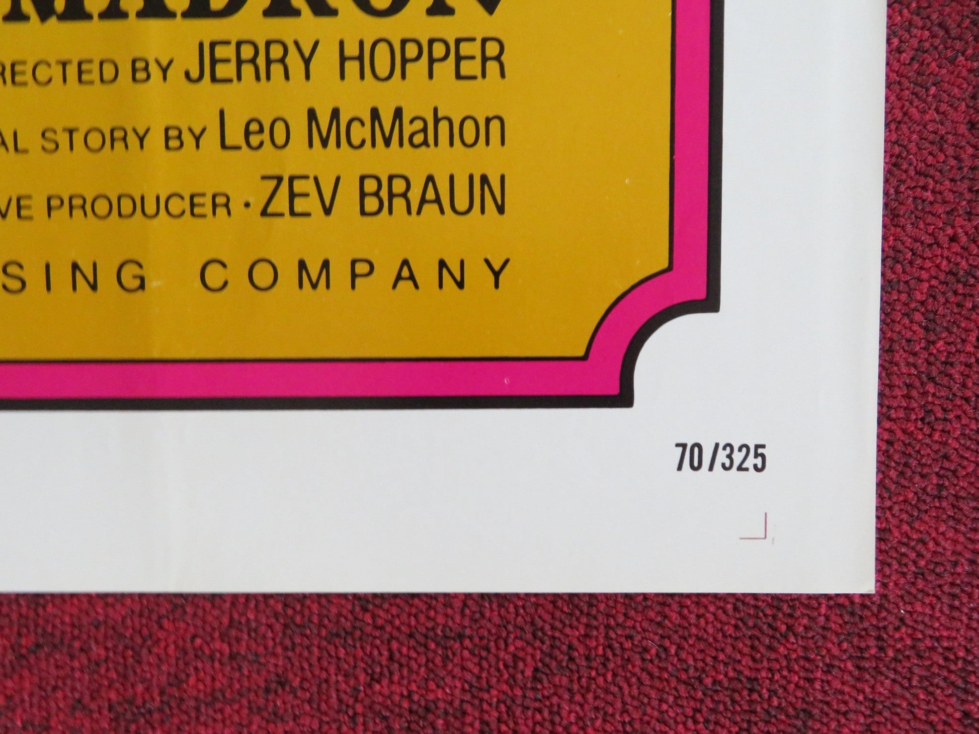 MADRON FOLDED US ONE SHEET POSTER RICHARD BOONE LESLIE CARON 1970 Rendezvous Cinema Movie posters