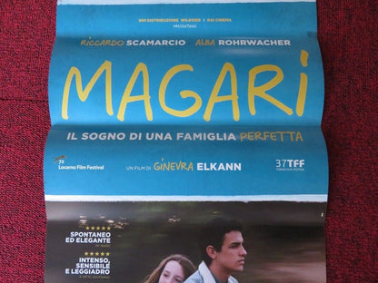 MAGARI (if only) ITALIAN LOCANDINA (26.5"x12.5") POSTER RICCARDO SCAMARCIO 2019 - Rendezvous Cinema