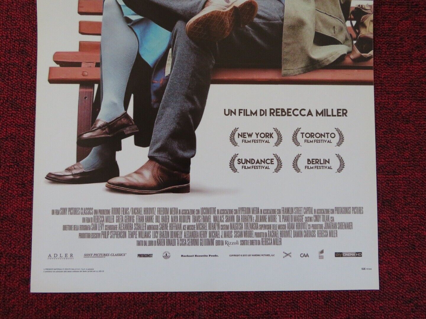 MAGGIE'S PLAN ITALIAN LOCANDINA (27.5"x12.5") POSTER JULIANNE MOORE 2015 Movie posters