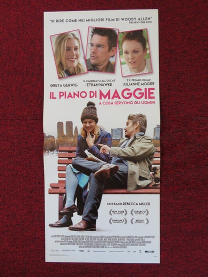 MAGGIE'S PLAN ITALIAN LOCANDINA (27.5"x12.5") POSTER JULIANNE MOORE 2015 Movie posters
