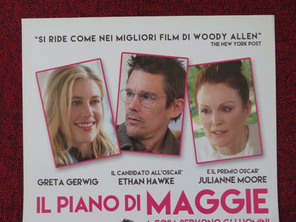MAGGIE'S PLAN ITALIAN LOCANDINA (27.5"x12.5") POSTER JULIANNE MOORE 2015 Movie posters