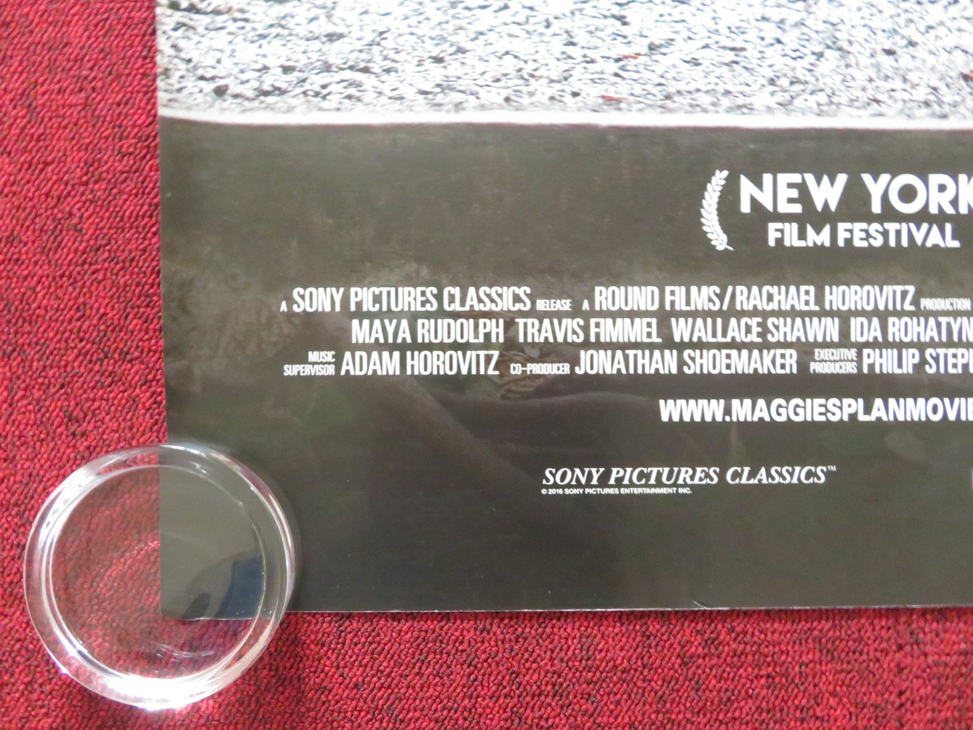 MAGGIE'S PLAN UK QUAD ROLLED POSTER GRETA GERTWIG BILL HADER 2015 Rendezvous Cinema Movie posters