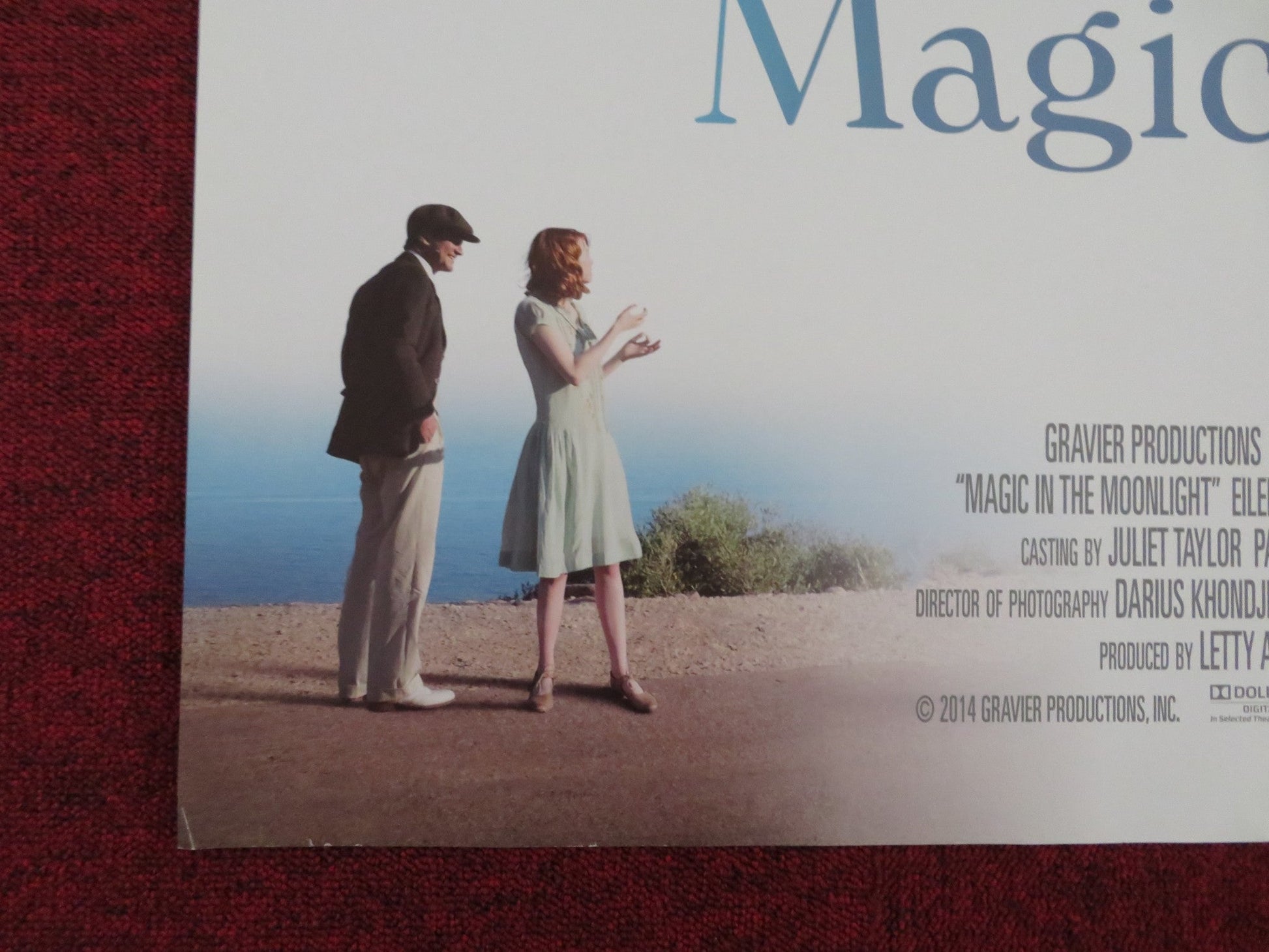 MAGIC IN THE MOONLIGHT UK QUAD (30"x 40") ROLLED POSTER WOODY ALLEN 2014 Rendezvous Cinema Movie posters