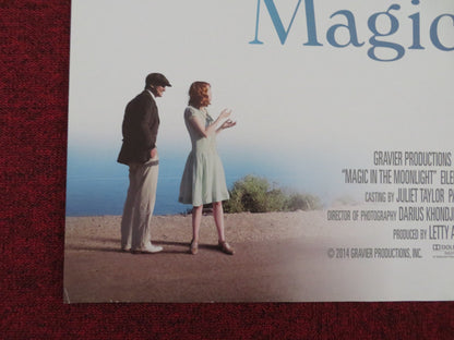 MAGIC IN THE MOONLIGHT UK QUAD (30"x 40") ROLLED POSTER WOODY ALLEN 2014 Rendezvous Cinema Movie posters