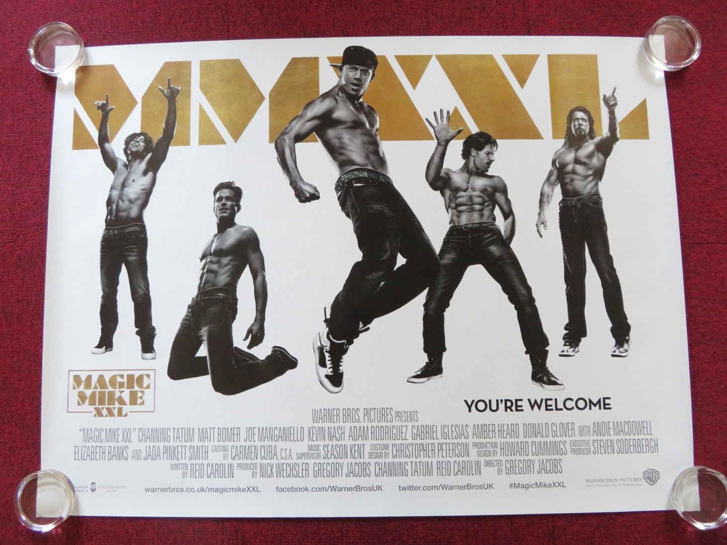 MAGIC MIKE XXL UK QUAD (30"x 40") ROLLED POSTER CHANNING TATUM MATT BOMER 2015 Rendezvous Cinema Movie posters