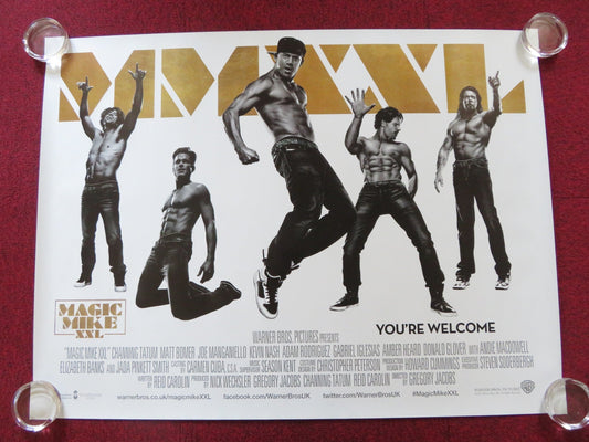 MAGIC MIKE XXL UK QUAD (30"x 40") ROLLED POSTER CHANNING TATUM MATT BOMER 2015 Rendezvous Cinema Movie posters