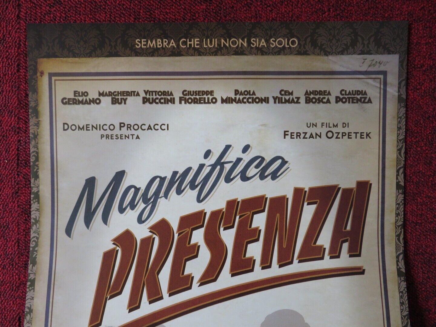 MAGNIFICA PRESENZA ITALIAN LOCANDINA (26.5"x12.5") POSTER EUO GERMANO 2012 - Rendezvous Cinema