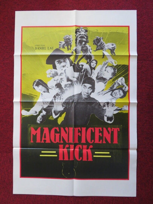 MAGNIFICENT KICK - KUNG FU FOLDED US ONE SHEET POSTER DANIEL LAU 1980 - Rendezvous Cinema