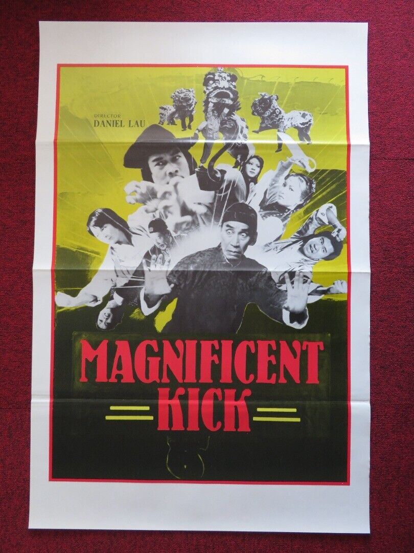 MAGNIFICENT KICK... - KUNG FU US ONE SHEET ROLLED POSTER DANIEL LAU 1980 Movie posters