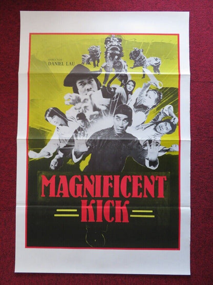 MAGNIFICENT KICK... - KUNG FU US ONE SHEET ROLLED POSTER DANIEL LAU 1980 Movie posters
