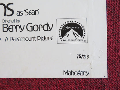 MAHOGANY FOLDED US ONE SHEET POSTER DIANA ROSS ANTHONY PERKINS 1975 Rendezvous Cinema Movie posters