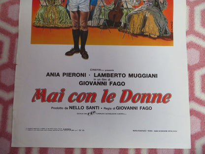 MAI CON LE DONNE ITALIAN LOCANDINA (27.5"x13") POSTER ANIA PIERONI 1985 Movie posters