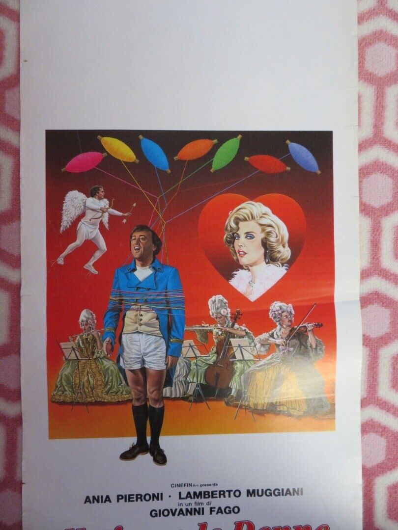 MAI CON LE DONNE ITALIAN LOCANDINA (27.5"x13") POSTER ANIA PIERONI 1985 Movie posters
