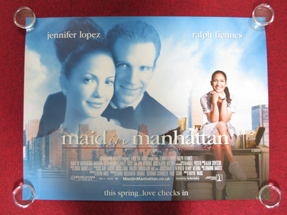 MAID IN MANHATTAN UK QUAD (30"x 40") ROLLED POSTER JENNIFER LOPEZ RALPH FIENNES Rendezvous Cinema Movie posters