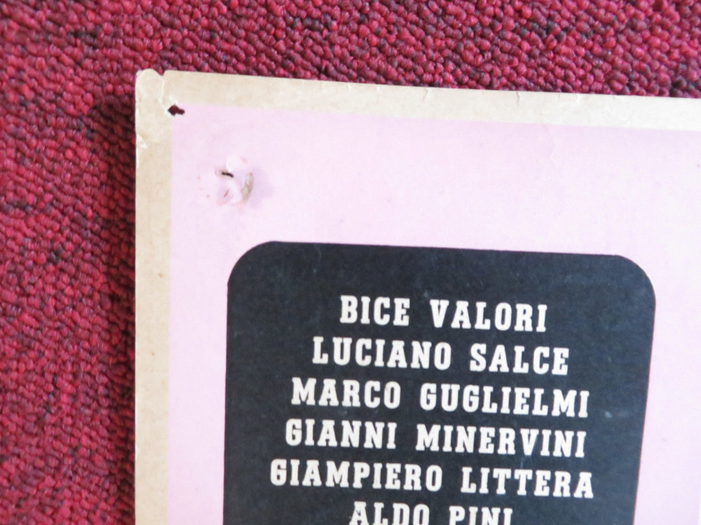 MAID, THIEF AND GUARD - A ITALIAN FOTOBUSTA POSTER GABRIELLA PALLOTTA 1958 Rendezvous Cinema Movie posters