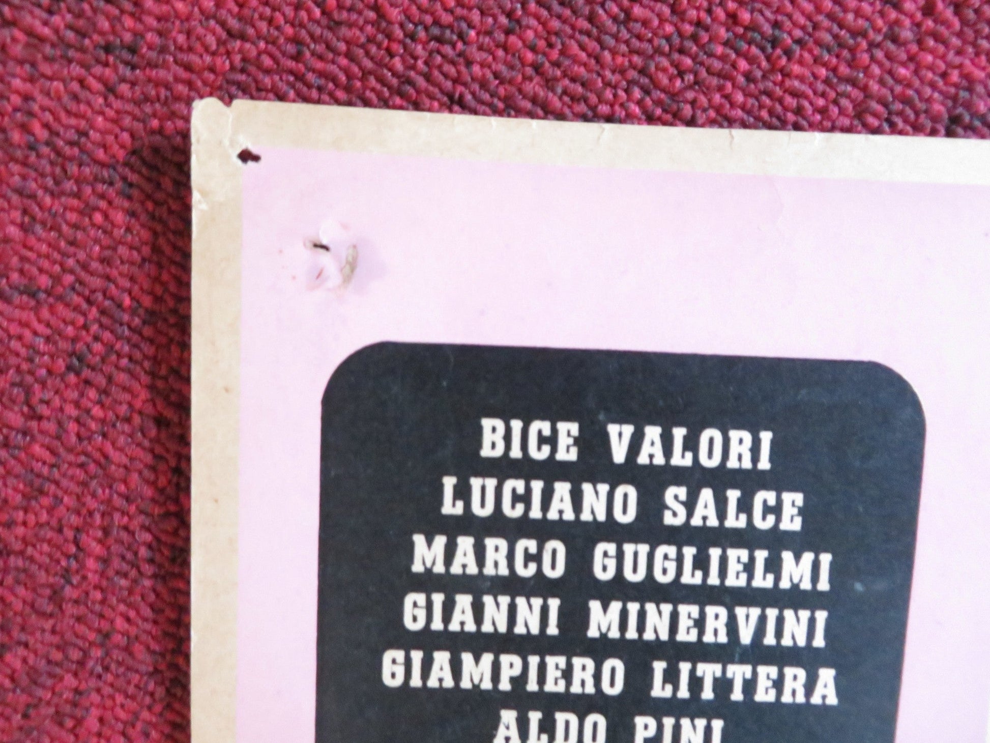 MAID, THIEF AND GUARD - A ITALIAN FOTOBUSTA POSTER GABRIELLA PALLOTTA 1958 Rendezvous Cinema Movie posters