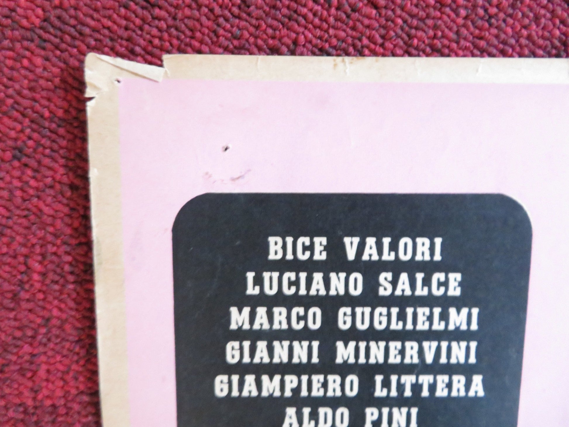 MAID, THIEF AND GUARD - D ITALIAN FOTOBUSTA POSTER GABRIELLA PALLOTTA 1958 Rendezvous Cinema Movie posters