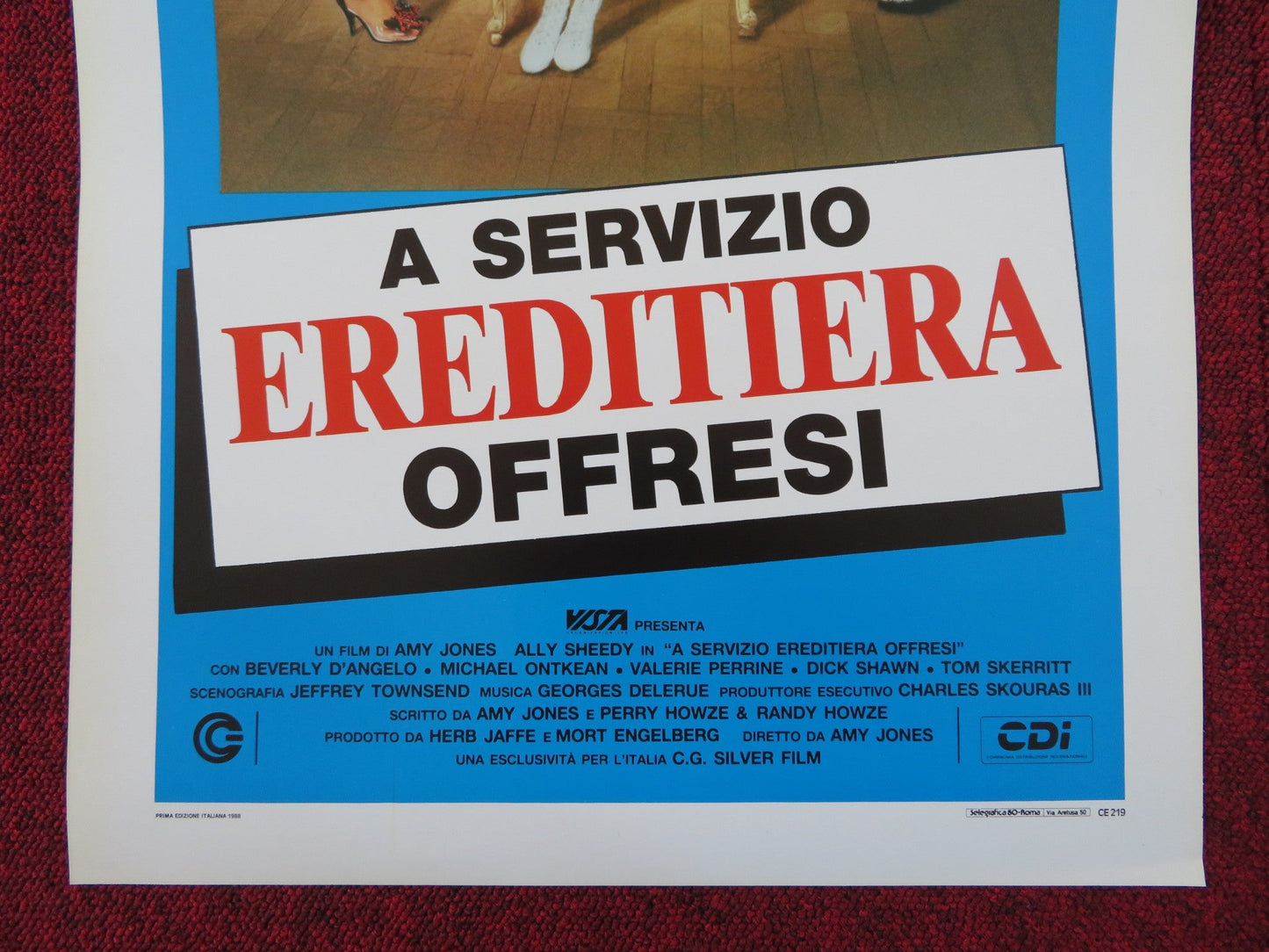 MAID TO ORDER ITALIAN LOCANDINA POSTER ALLY SHEEDY BEVERLY D'ANGELO 1988 Rendezvous Cinema Movie posters