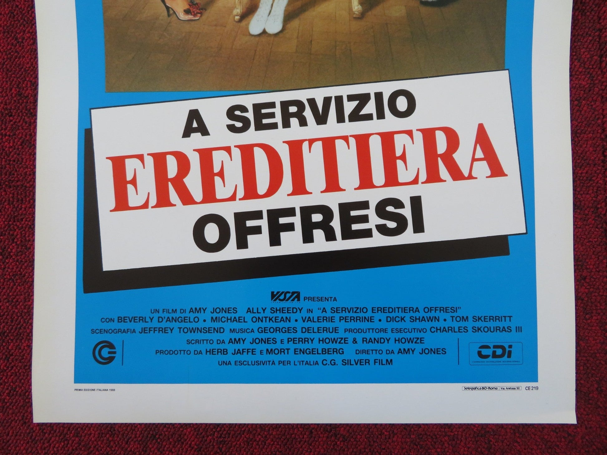 MAID TO ORDER ITALIAN LOCANDINA POSTER ALLY SHEEDY BEVERLY D'ANGELO 1988 Rendezvous Cinema Movie posters
