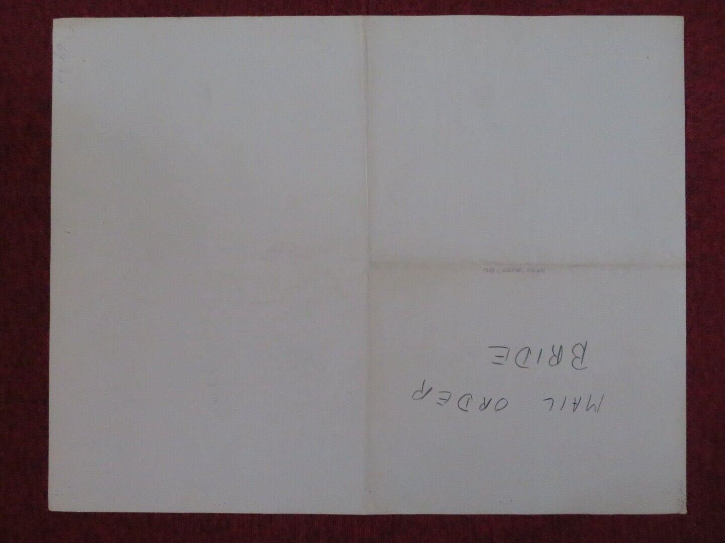 MAIL ORDER BRIDE US HALF SHEET (22"x 28") POSTER BUDDY EBSEN KEIR DULLEA 1964 Movie posters