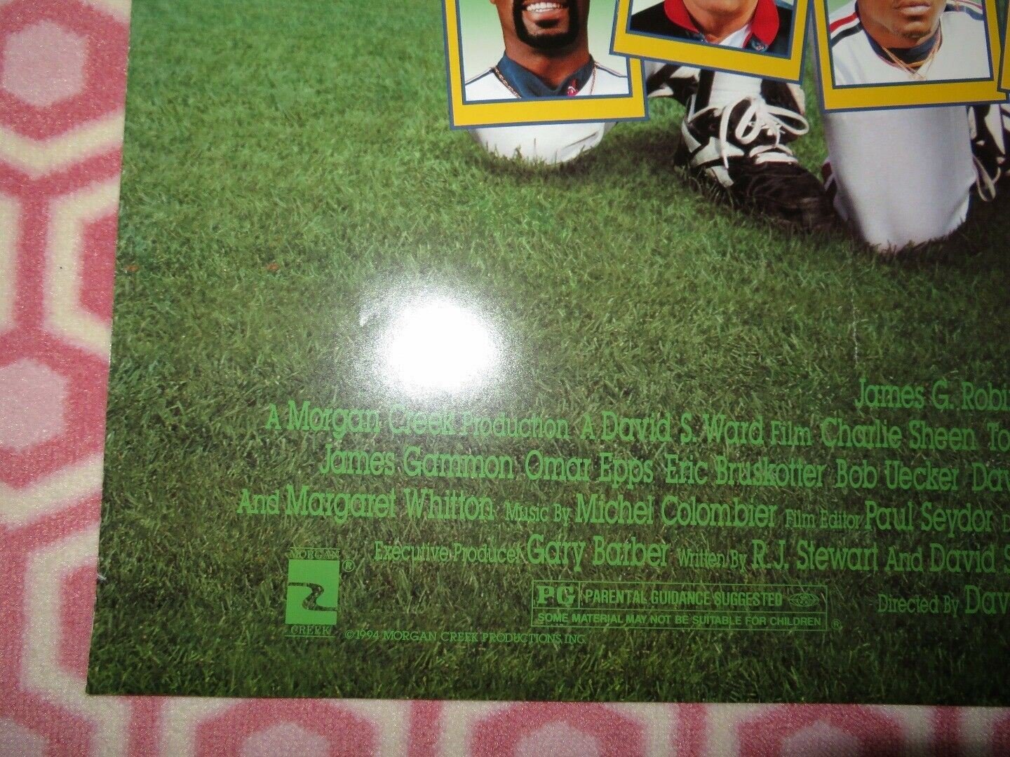 MAJOR LEAGUE 2 ONE SHEET ROLLED POSTER CHARLIE SHEEN 1994 Movie posters