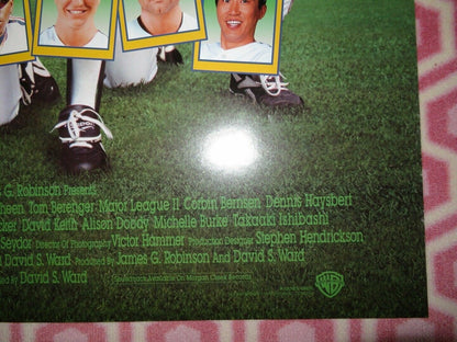 MAJOR LEAGUE 2 ONE SHEET ROLLED POSTER CHARLIE SHEEN 1994 Movie posters