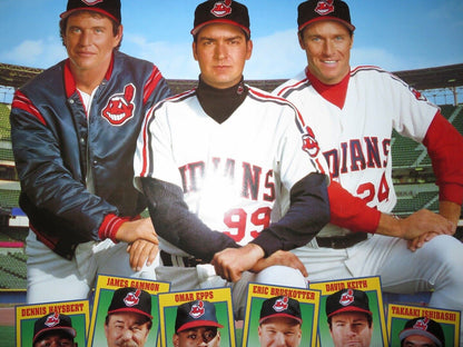 MAJOR LEAGUE 2 ONE SHEET ROLLED POSTER CHARLIE SHEEN 1994 Movie posters