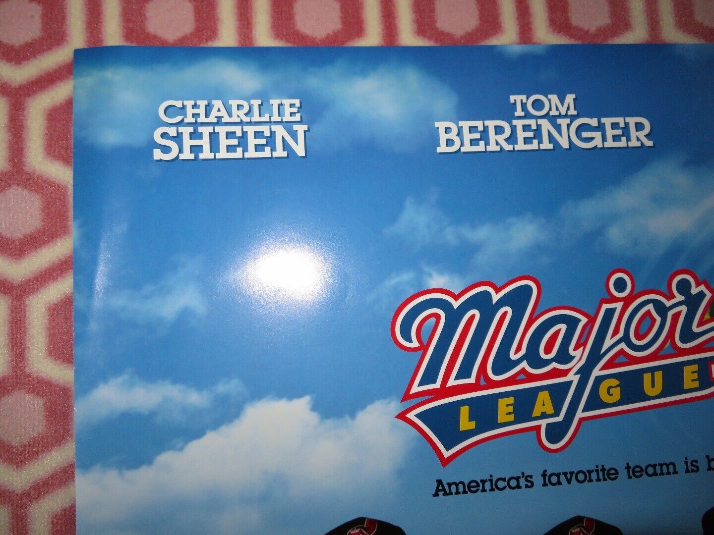 MAJOR LEAGUE 2 ONE SHEET ROLLED POSTER CHARLIE SHEEN 1994 Movie posters