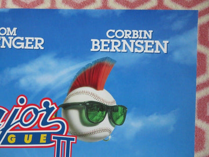 MAJOR LEAGUE 2 ONE SHEET ROLLED POSTER CHARLIE SHEEN 1994 Movie posters