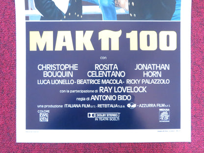 MAK P 100 ITALIAN LOCANDINA POSTER CHRISTOPHE BOUQUIN ROSITA CELENTANO 1988 Rendezvous Cinema Movie posters