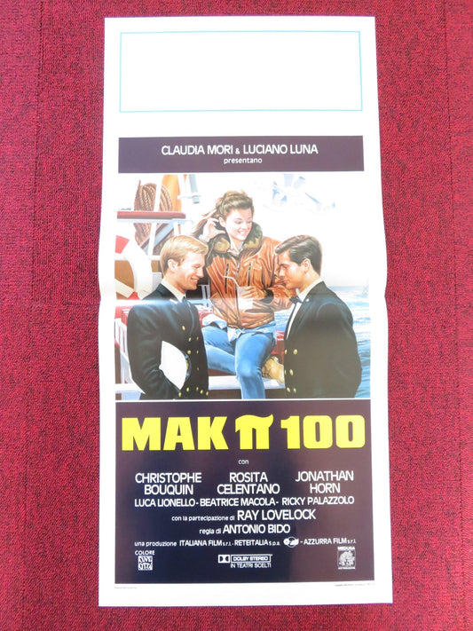 MAK P 100 ITALIAN LOCANDINA POSTER CHRISTOPHE BOUQUIN ROSITA CELENTANO 1988 Rendezvous Cinema Movie posters
