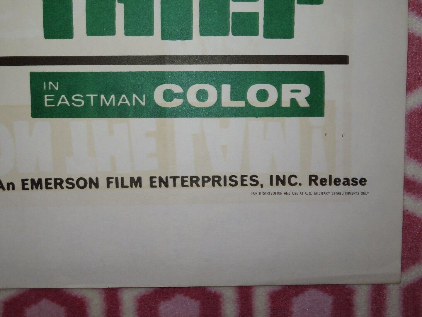 MAKE LIKE A THIEF FOLDED US ONE SHEET POSTER RICHARD LONG 1964 Movie posters