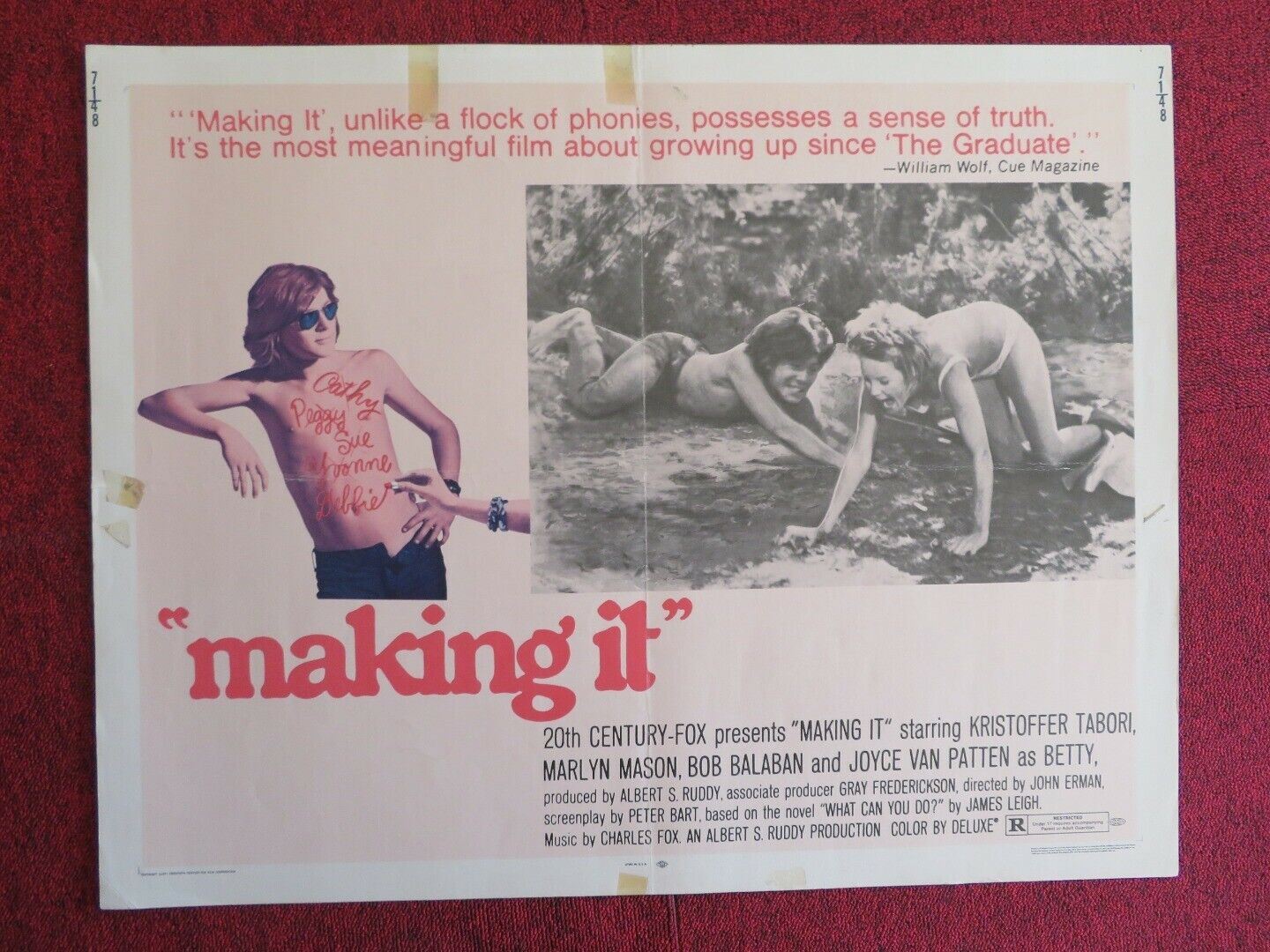 MAKING IT US HALF SHEET (22"x 28") POSTER KRISTOFFER TABORI 1971 - Rendezvous Cinema