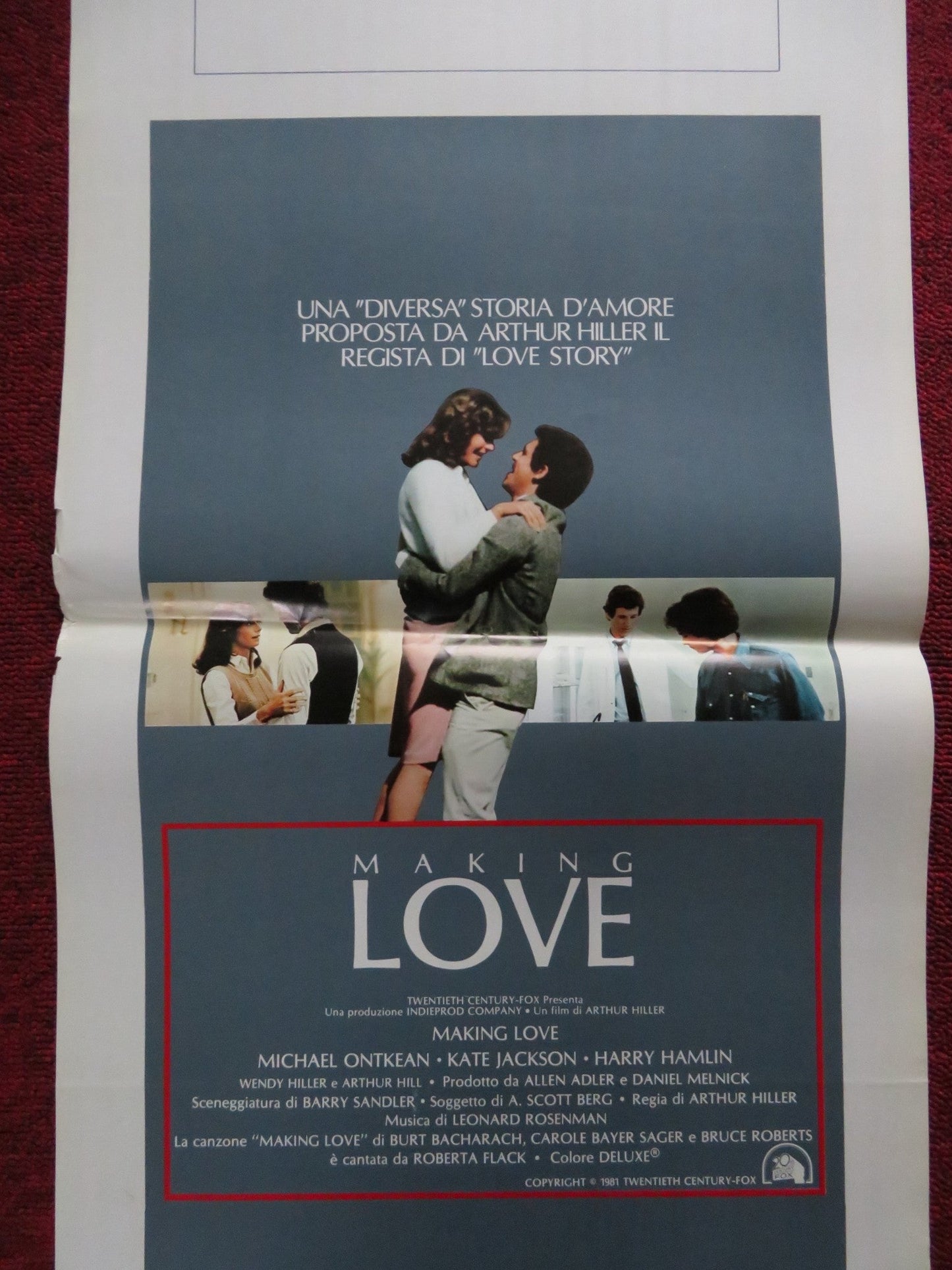 MAKING LOVE ITALIAN LOCANDINA POSTER MICHAEL ONTKEAN KATE JACKSON 1982 Rendezvous Cinema Movie posters