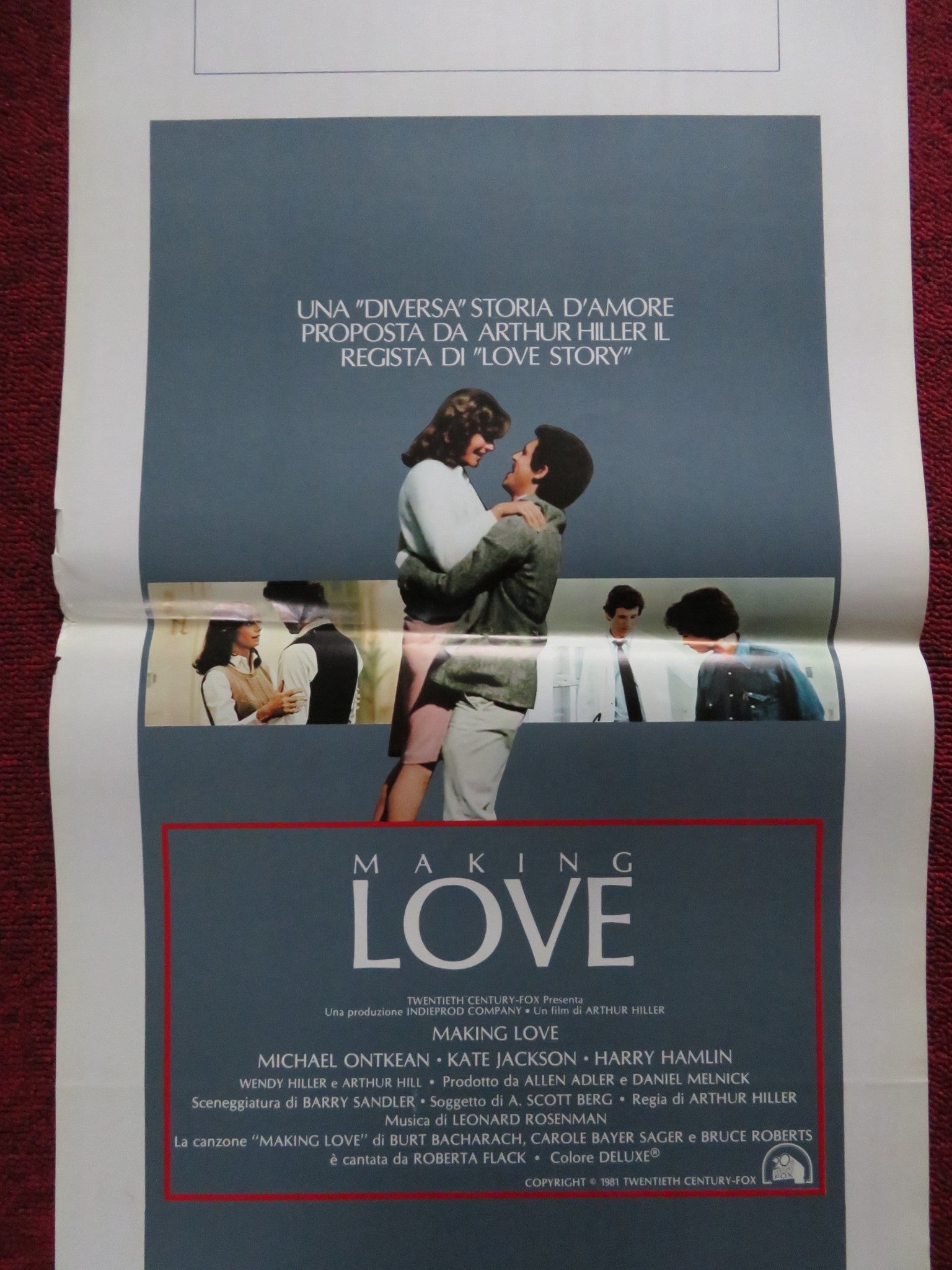 MAKING LOVE ITALIAN LOCANDINA POSTER MICHAEL ONTKEAN KATE JACKSON 1982 Rendezvous Cinema Movie posters